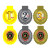 ACRYIC MEDALS SINGLE AND  BOTH SIDE 2.5*2.5 INCH